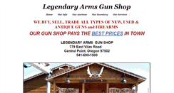 Desktop Screenshot of legendary-arms.com